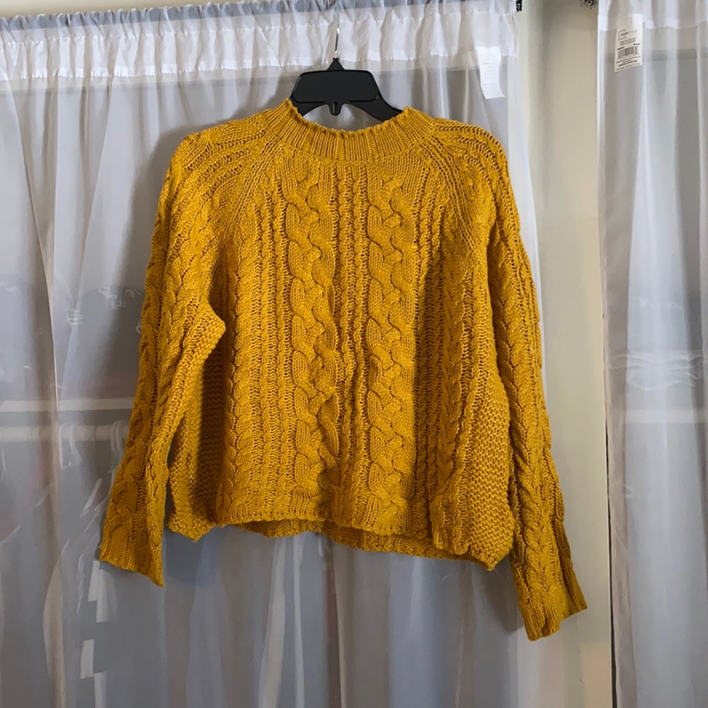 Mustard knit sweater